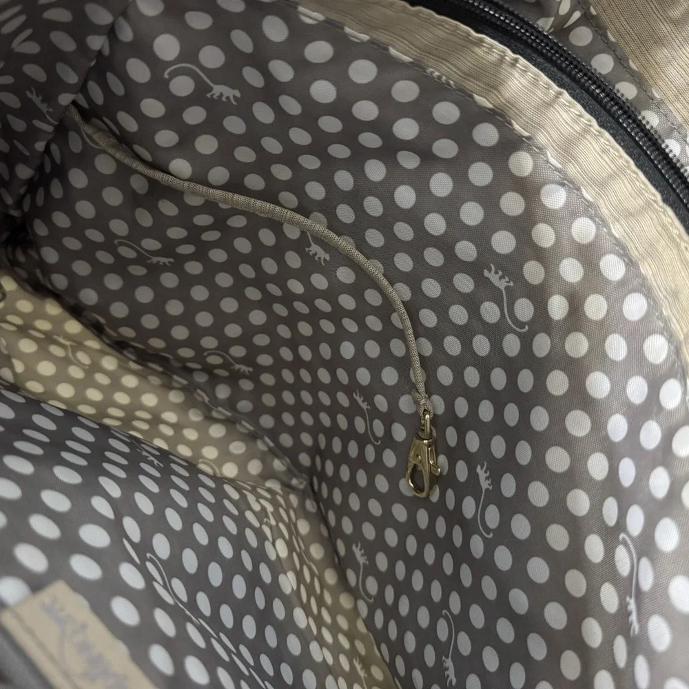 Kipling Genni Tote Bag Rare Travel Beige‎ Black